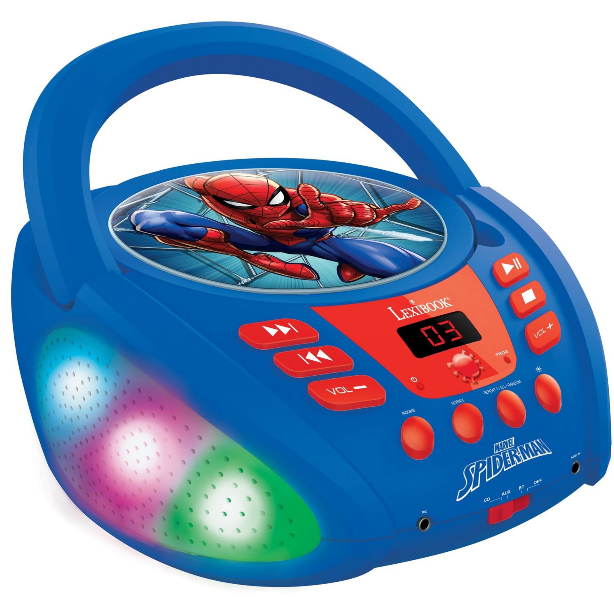 Lexibook - spiderman - radio lecteur cd enfant LEXRCD108SP - Conforama