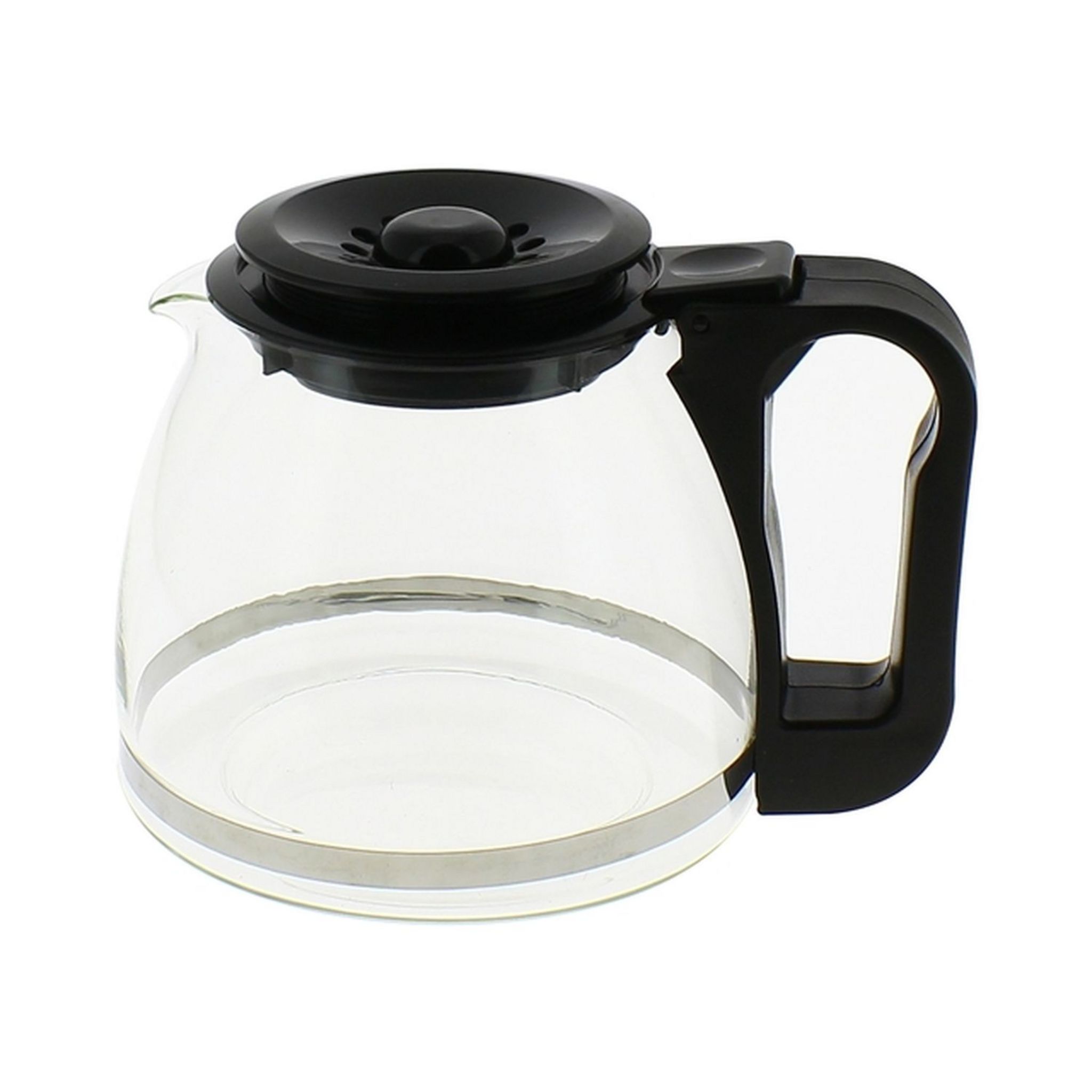 AUCHAN Verseuse standard noire 12-15 tasses avec couvercle