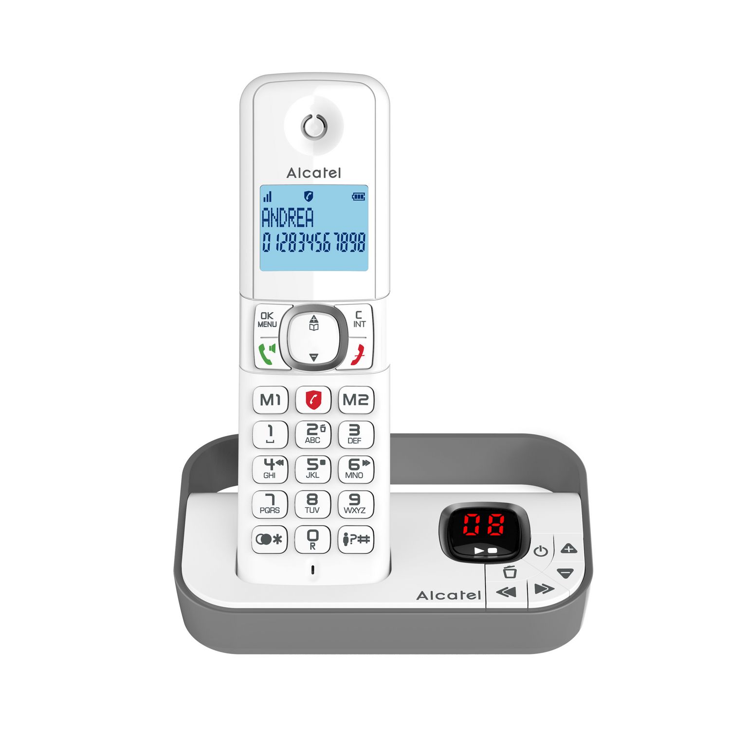 Téléphone fixe sans fil avec répondeur - XL585 Solo - Blanc