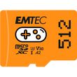 EMTEC Carte Micro SDXC Gaming 512 Go - Orange