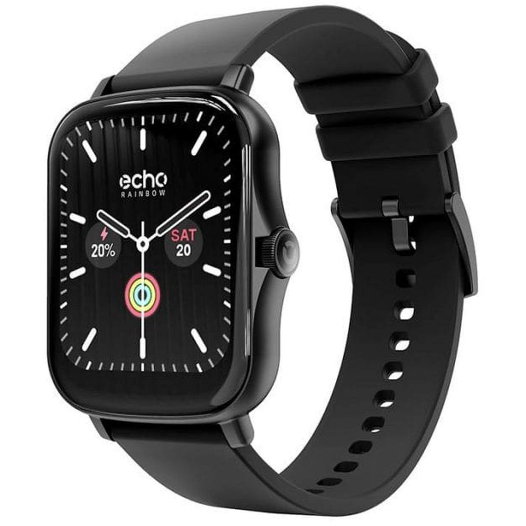 ECHO RAIMBOW Montre connect e 44mm Noir pas cher Auchan.fr