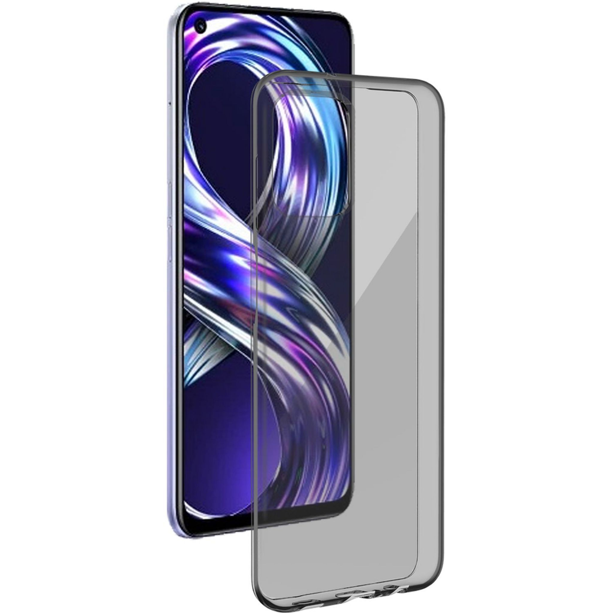 BIGBEN Coque souple Silisoft pour REALME 8i - Transparent noir pas cher -  