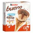 Kinder KINDER Bueno cônes glacés aux noisettes et chocolat au lait