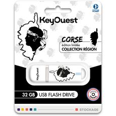 KEYOUEST Clé USB 32 Go Corsica - Blanc
