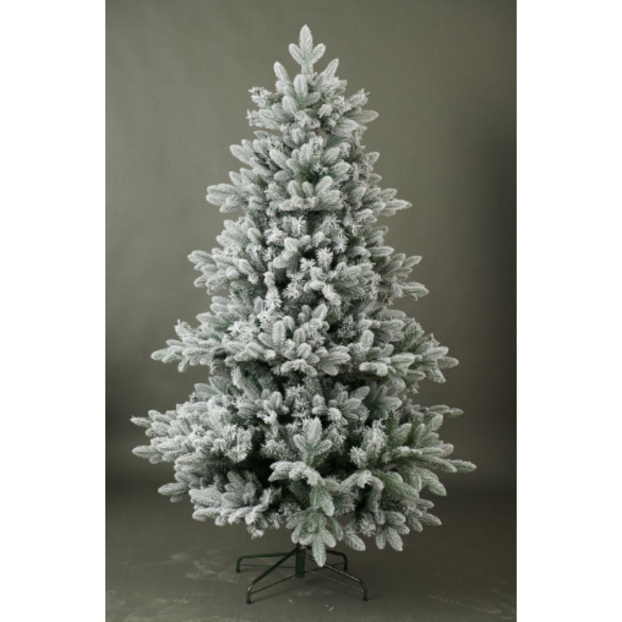 HOMCOM Sapin de Noël Artificiel enneigé Ø 112 x 180H cm 521 Branches épines  Imitation Nordmann Grand réalisme