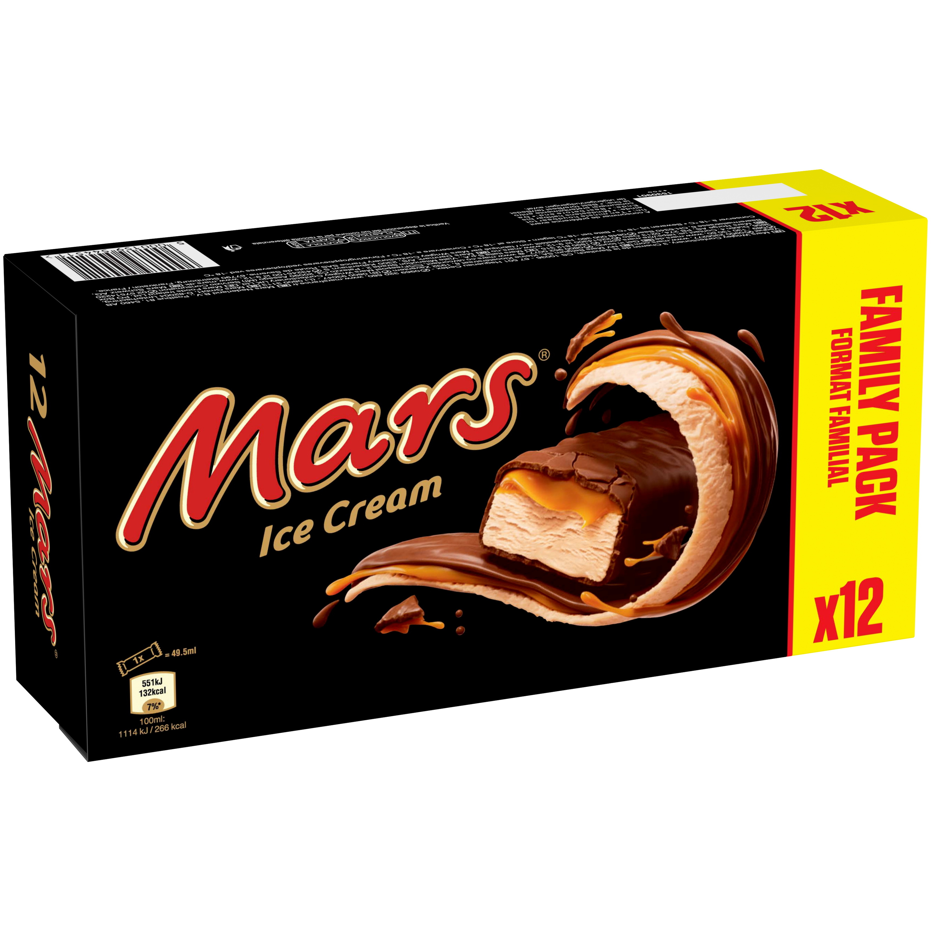 LOT DE 2 - MARS chocolat au lait fourré de confiserie - 12 barres 540g -  Cdiscount Au quotidien