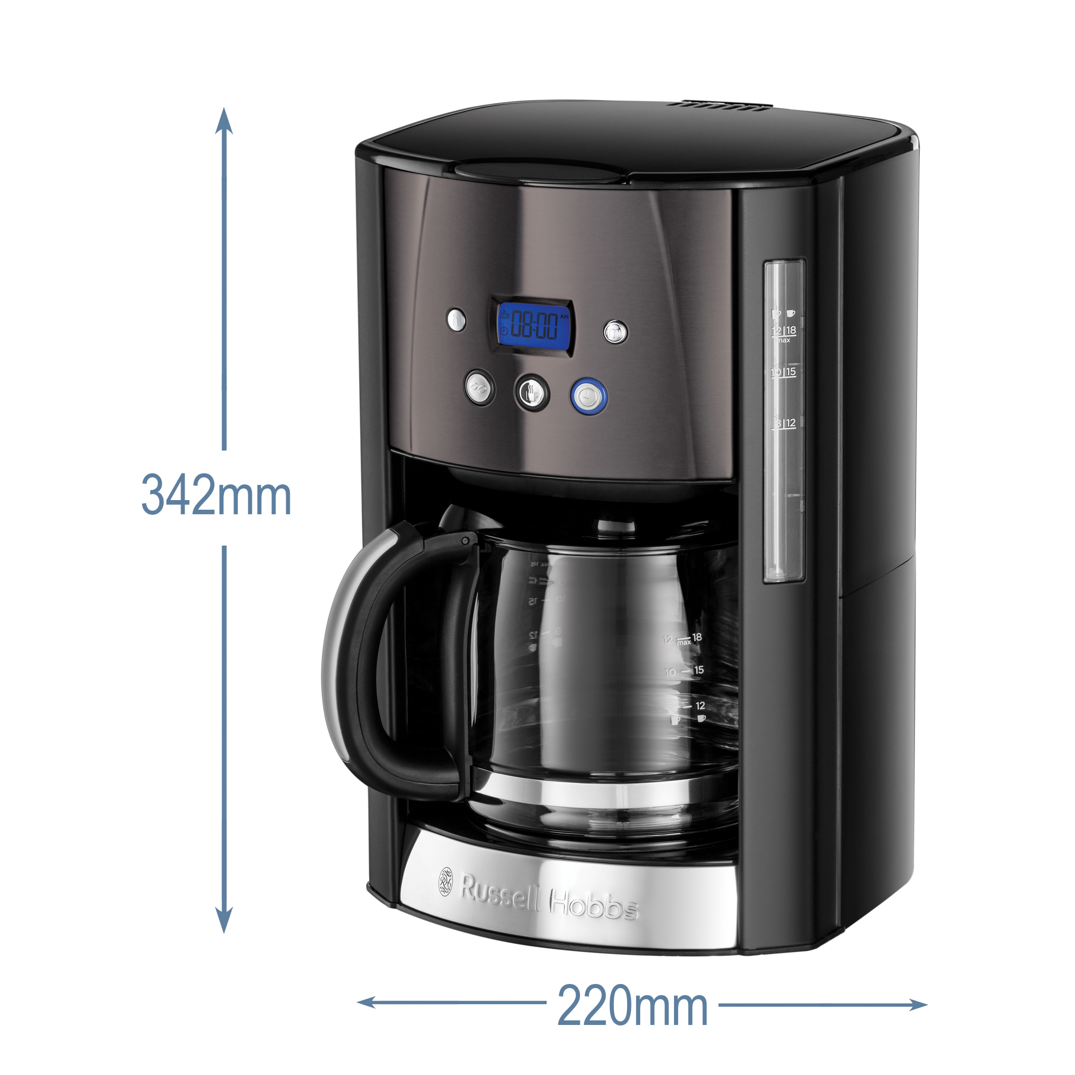 RUSSELL HOBBS Cafetière à filtre Isotherme 24020-56 - Noir et Argent pas  cher 