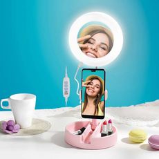 YOGHI Miroir selfie LED MRR1  - Rose