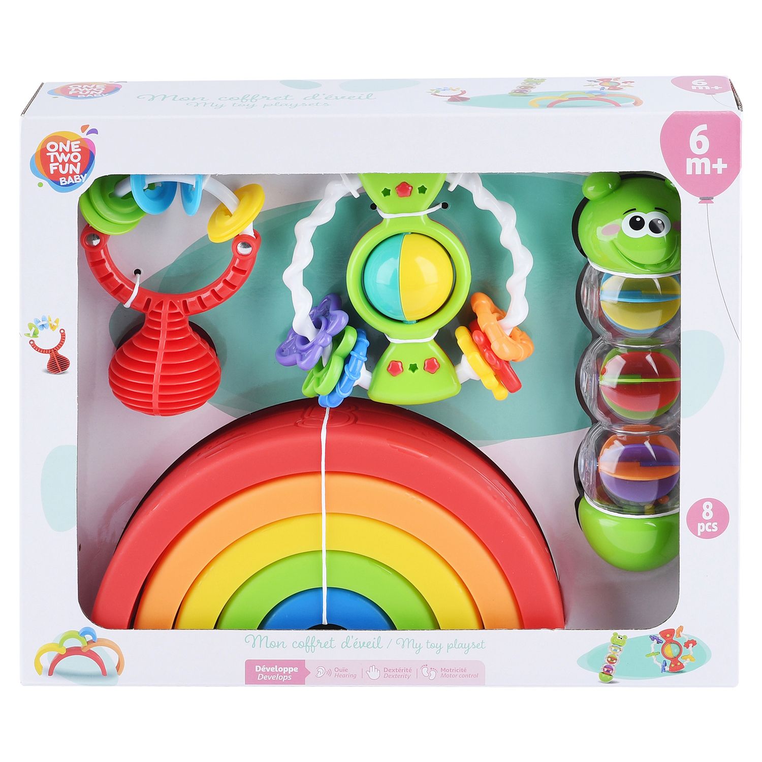 One Two Fun Coffret mon bébé 30 cm et accessoires pas cher 