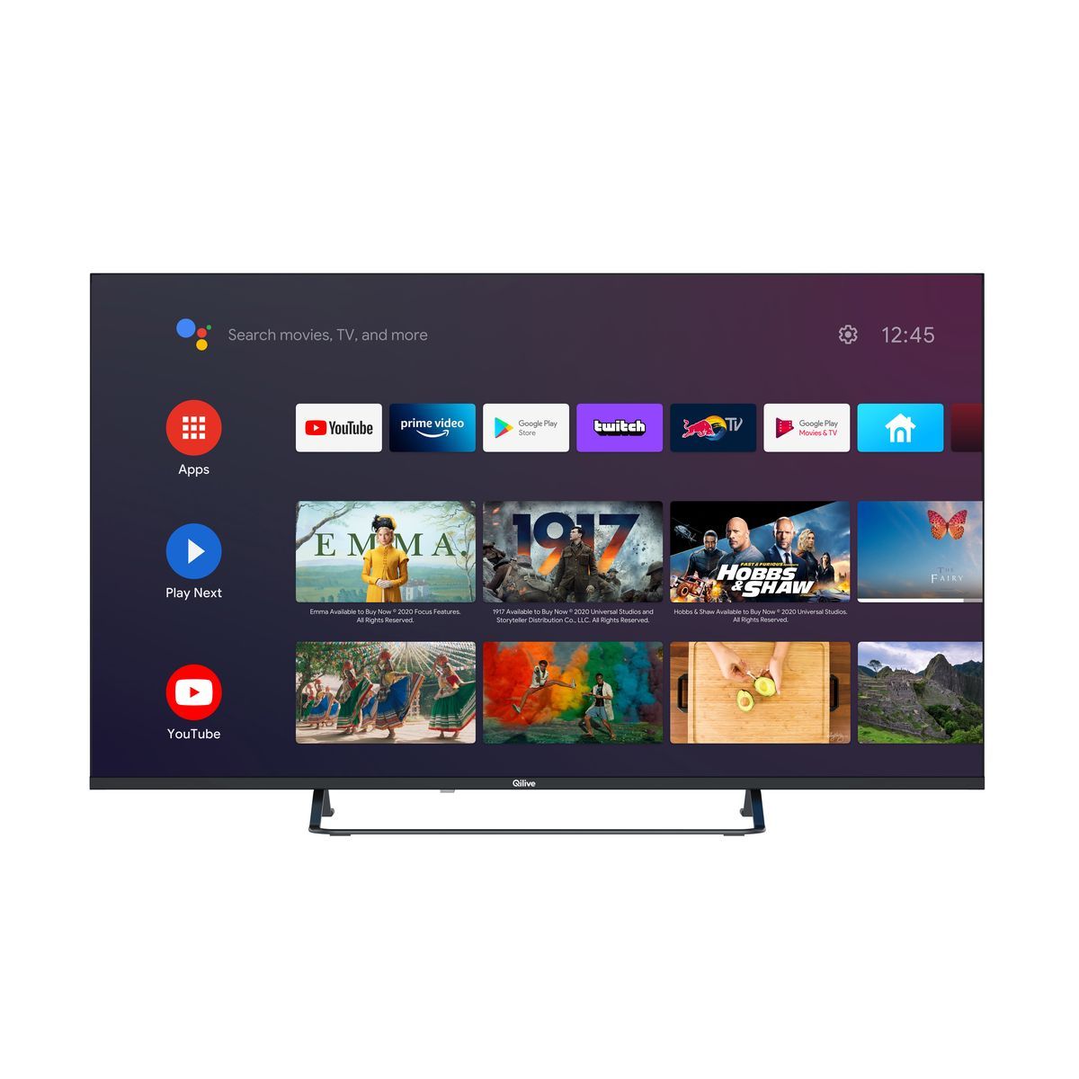 QILIVE Q55UA221B TV DLED Ultra HD 139 cm Smart TV