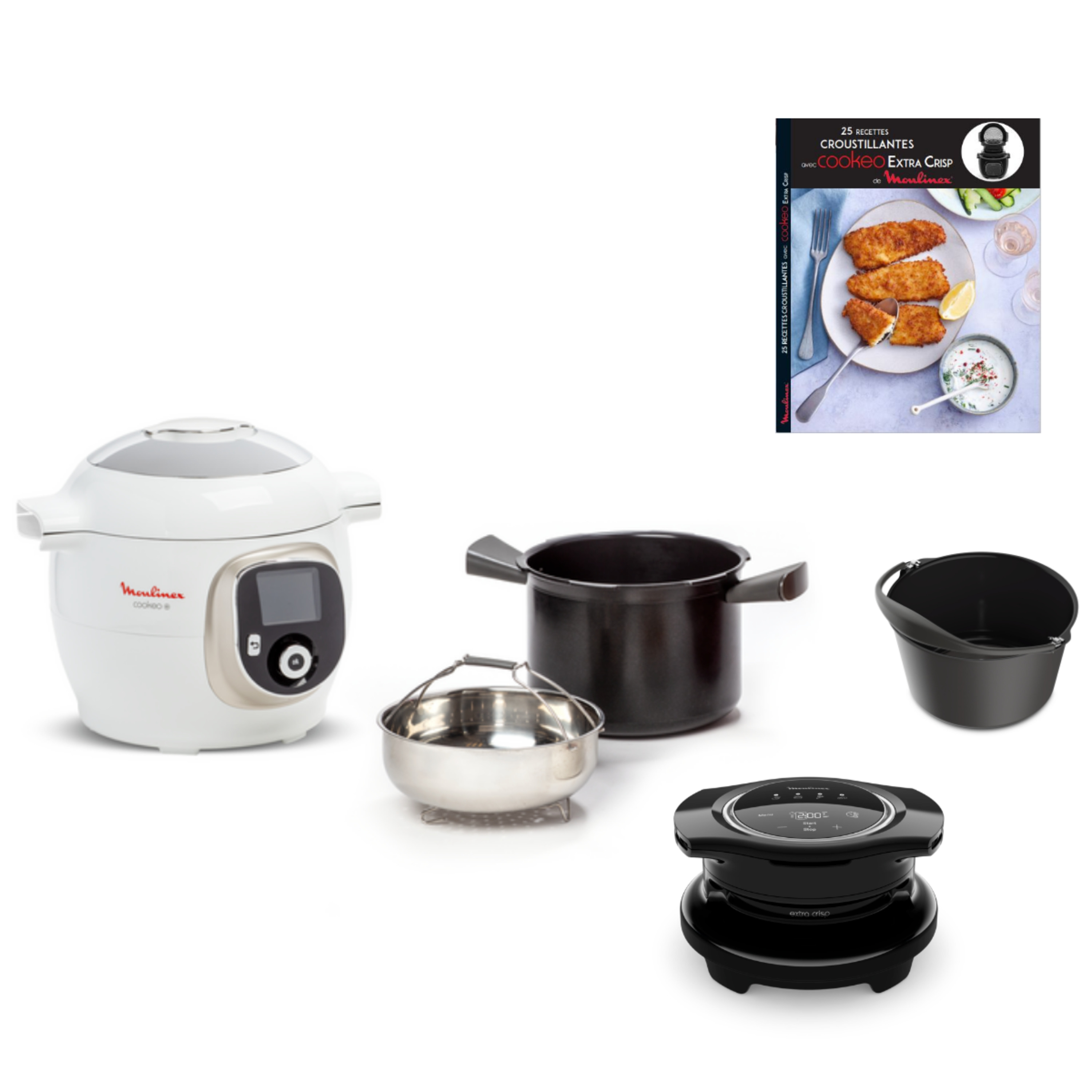 Couvercle Cookeo Extra Crisp Noir MOULINEX - EZ150800 