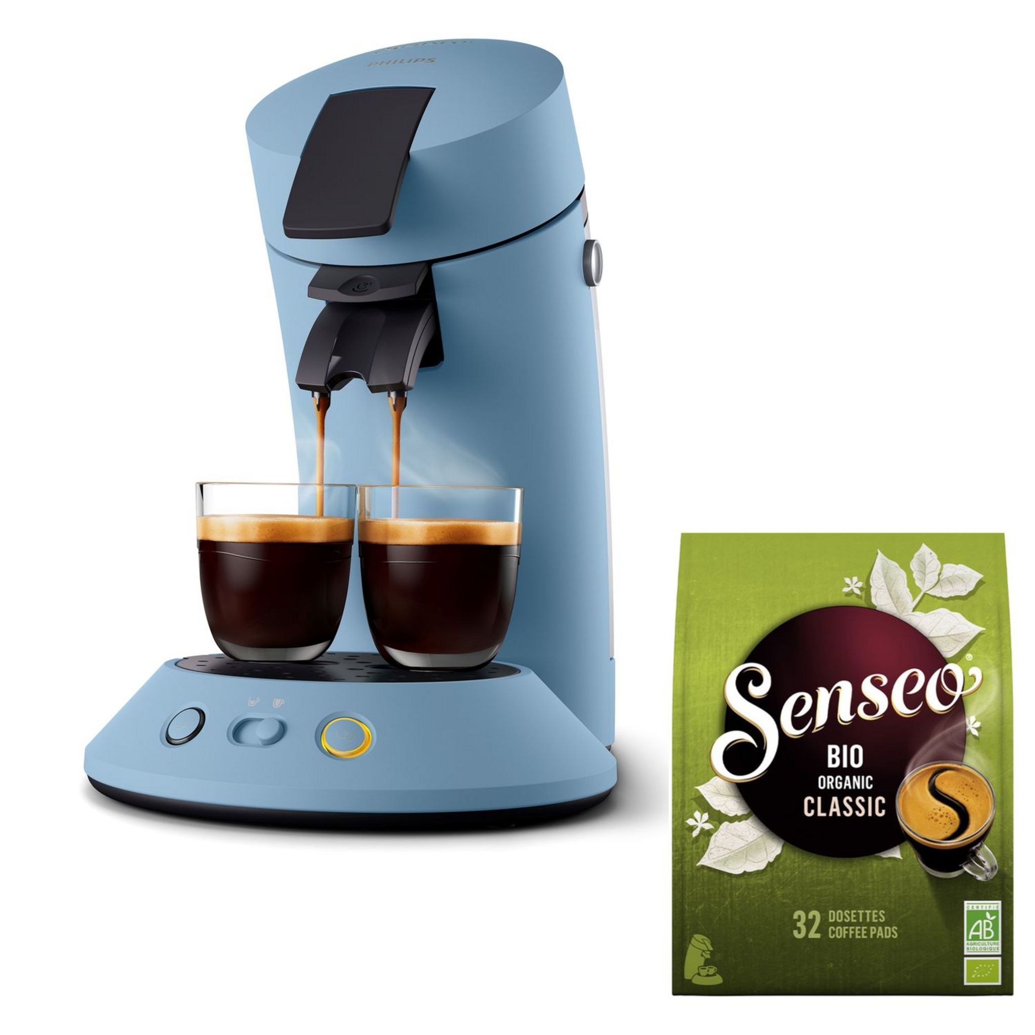 SENSEO Cafetière à dosette Senseo CSA210/71 - Bleu pas cher