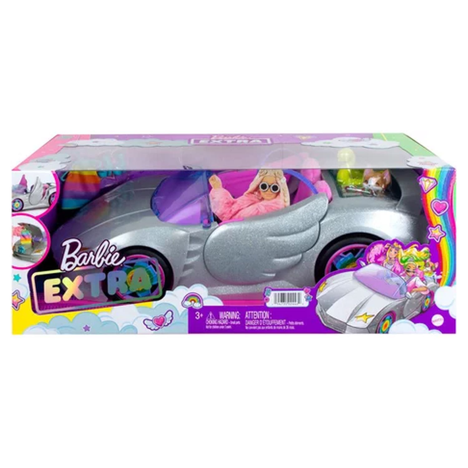 MATTEL Voiture decapotable Barbie extra pas cher Auchan