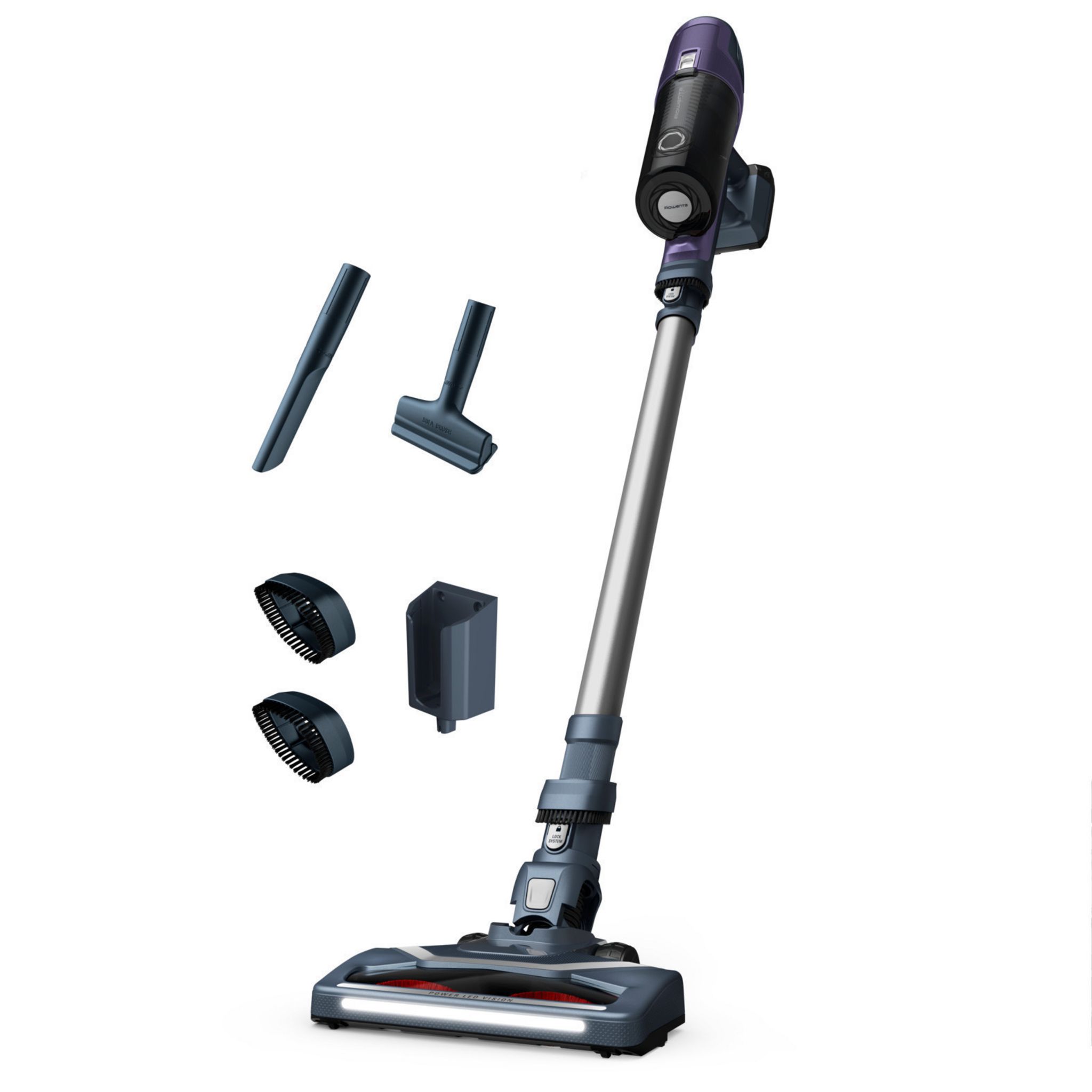 ROWENTA Aspirateur balai RH6837WO Violet pas cher Auchan.fr