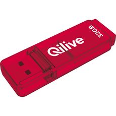 QILIVE Clé USB 32GO USB 3.2 K103 - Rouge