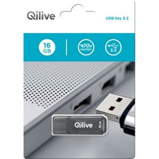 QILIVE Clé USB 16GO USB 3.2 K103 - Gris