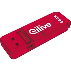 QILIVE Clé USB 64 GO USB 3.2 K103 - Rouge