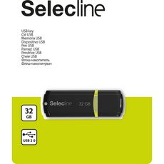 SELECLINE Clé USB 32GO C160 NR/VRT - Noir et vert
