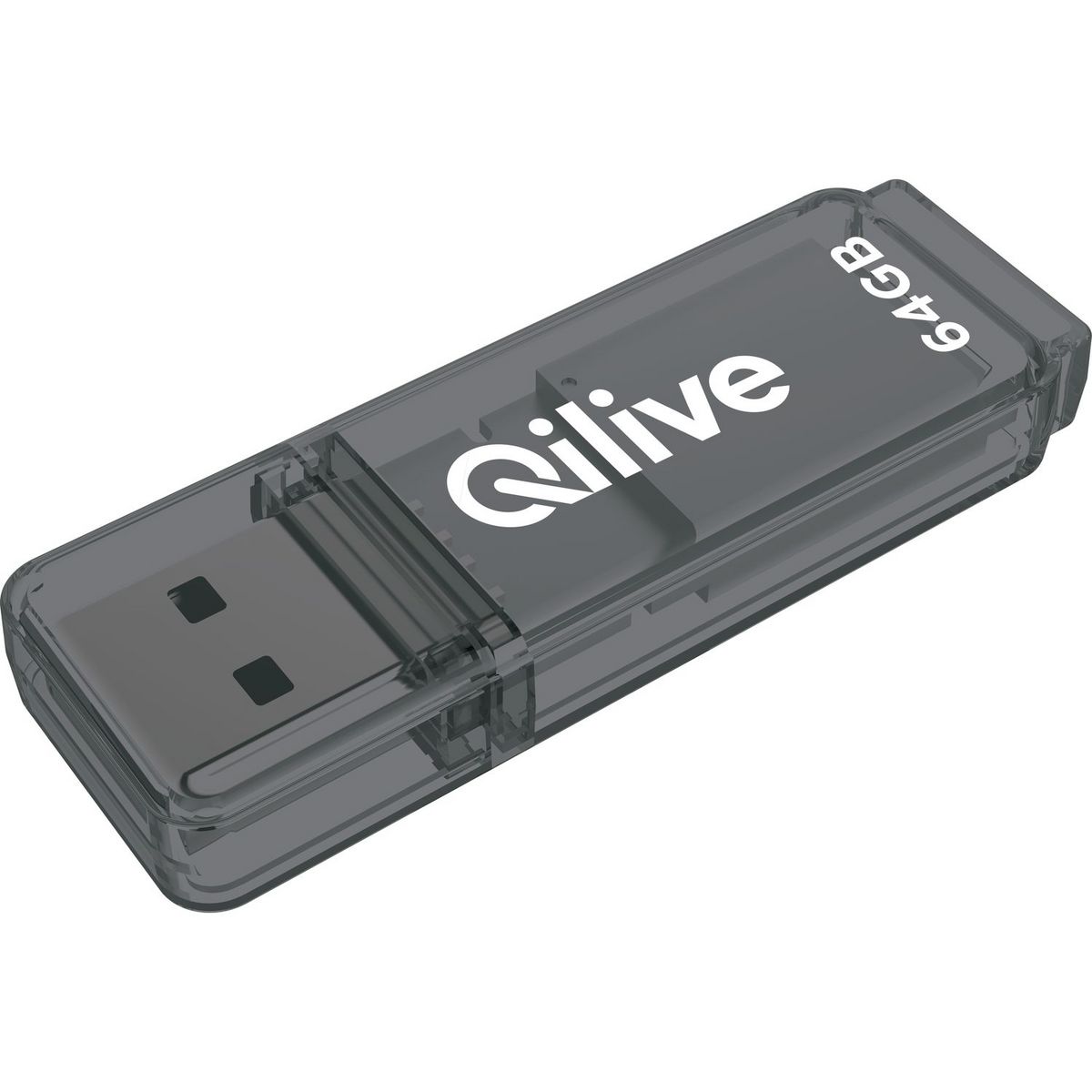 QILIVE Clé USB 64GO USB 3.2 K103 - Gris pas cher 