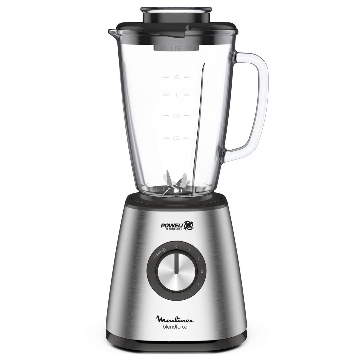 MOULINEX Blender bol en verre LM480810 - Noir pas cher 