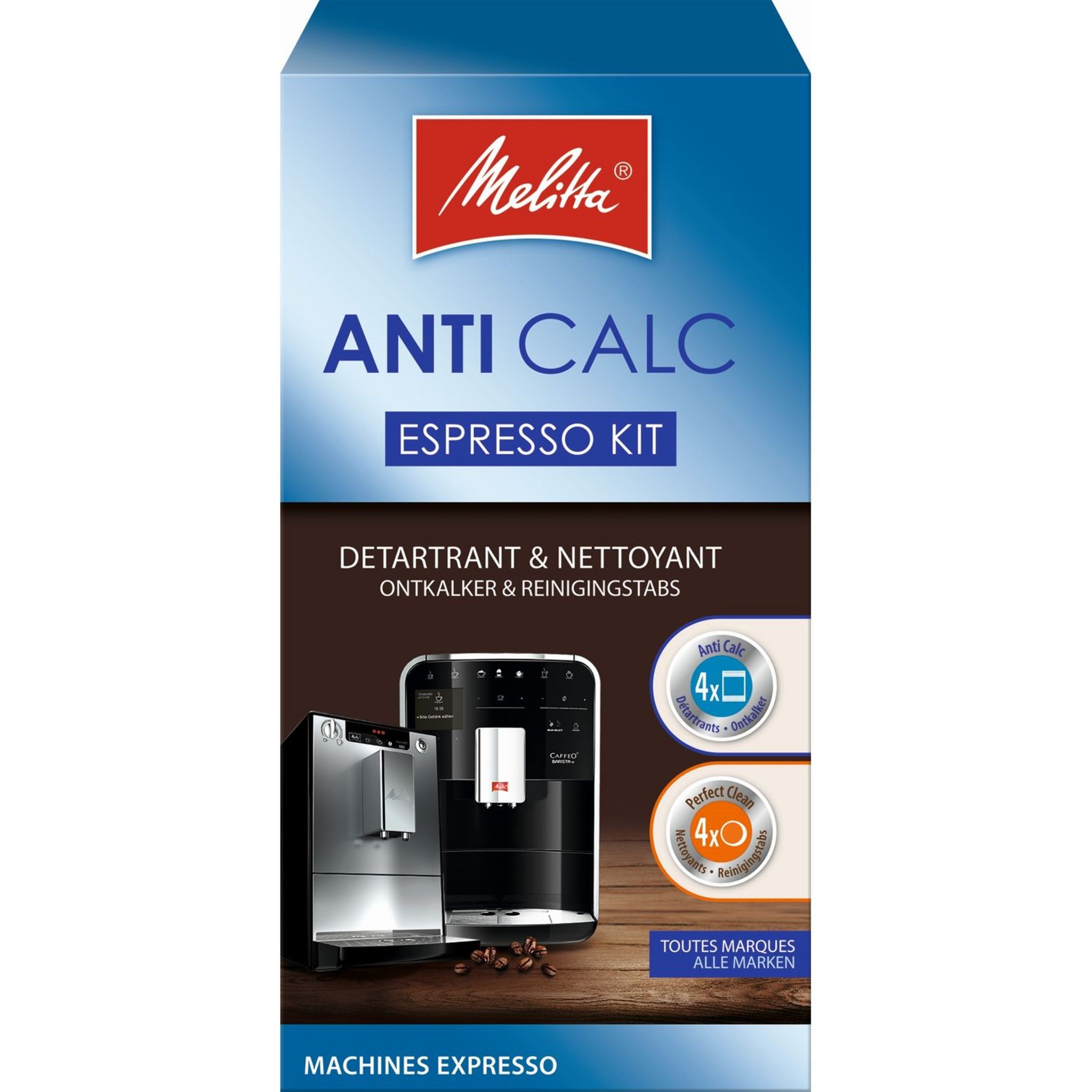 Melitta Anti Calc. Аксессуары для кофемашин. Удаление накипи Melitta. Melitta обозначения.