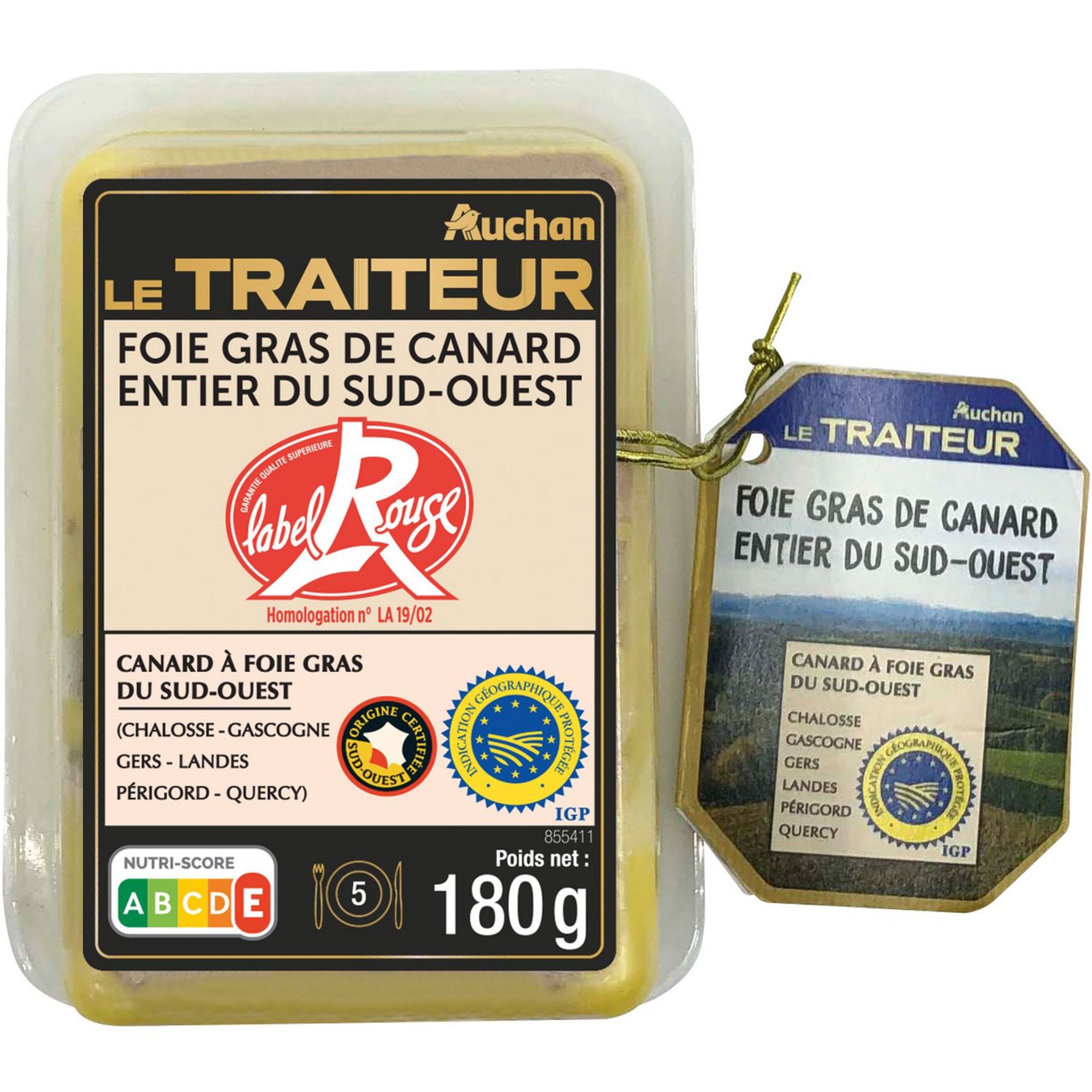 Foie gras de canard entier du Sud-Ouest - Label Rouge