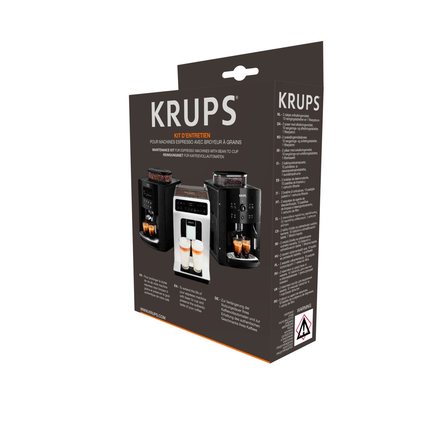 KRUPS Kit d'entretien nettoyage F054001B - Noir pas cher 