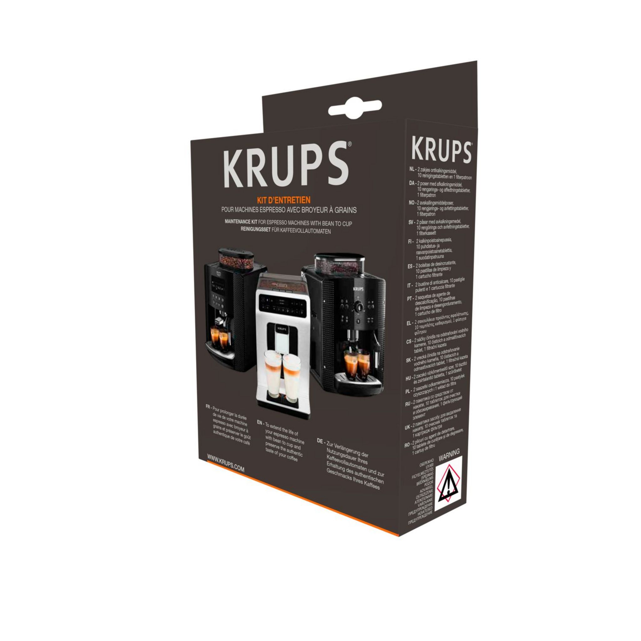 Krups - Kit Anticalcaire et détartrant -Lot de 5 - F054 : :  Cuisine et Maison