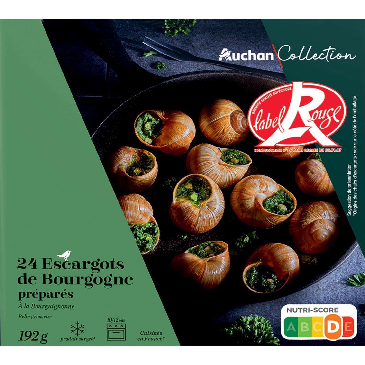 AUCHAN : Escargots préparés à la bourguignonne - chronodrive