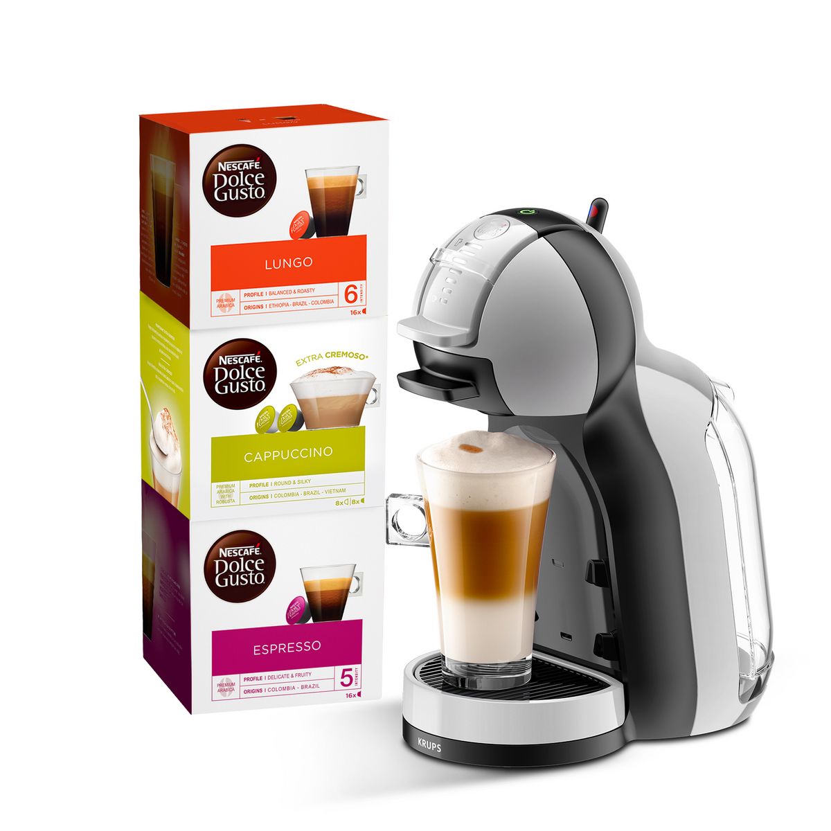 KRUPS Machine expresso Nescafé Dolce Gusto YY4567FD - Gris pas cher 