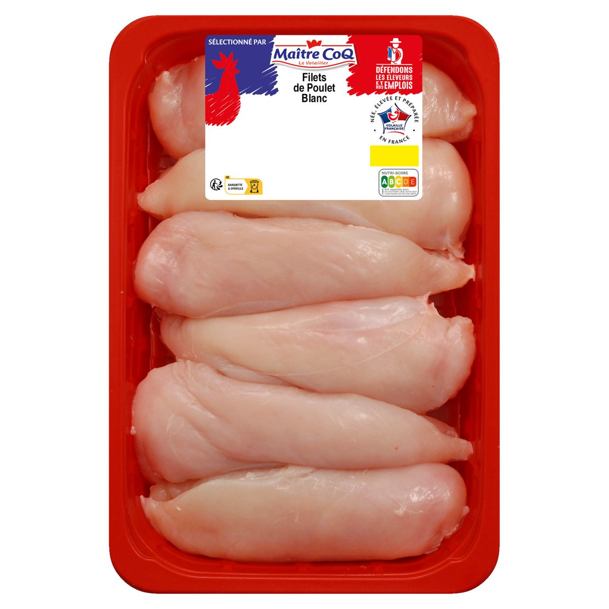 MAITRE COQ Filets de poulet blanc 1kg