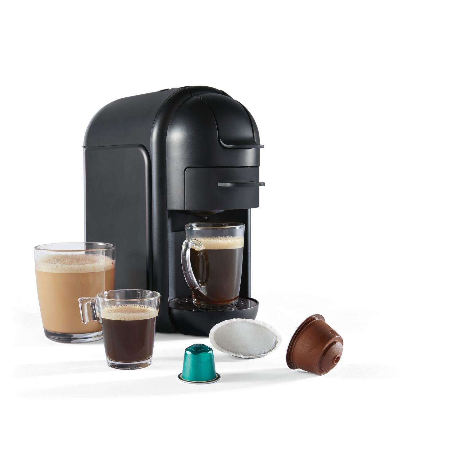 QILIVE Cafetière 3 en 1 expresso multi-capsules Q5720 - Noir pas cher 