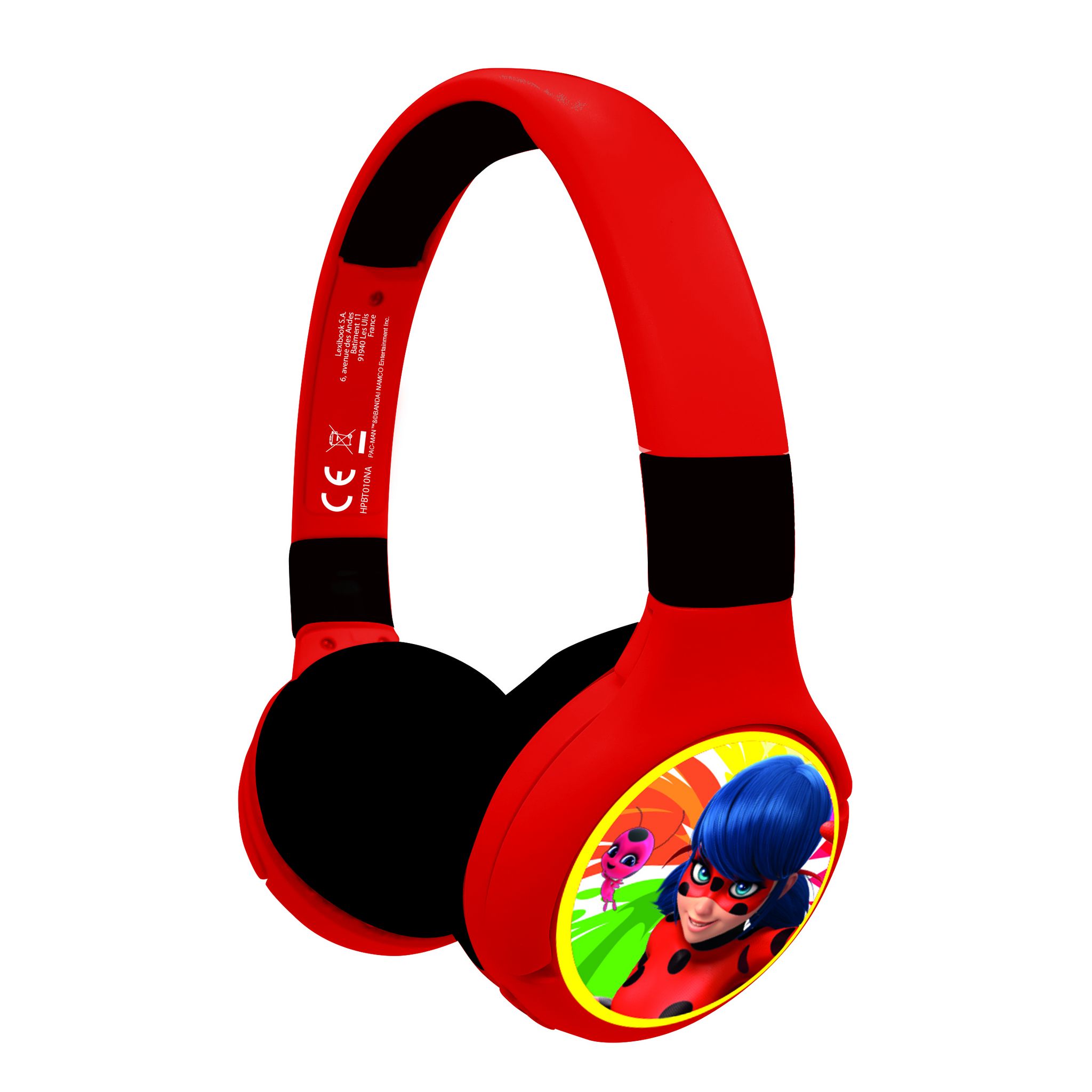 Casque audio Bluetooth® 2 en 1 Miraculous pour enfants - LEXIBOOK rouge -  Lexibook