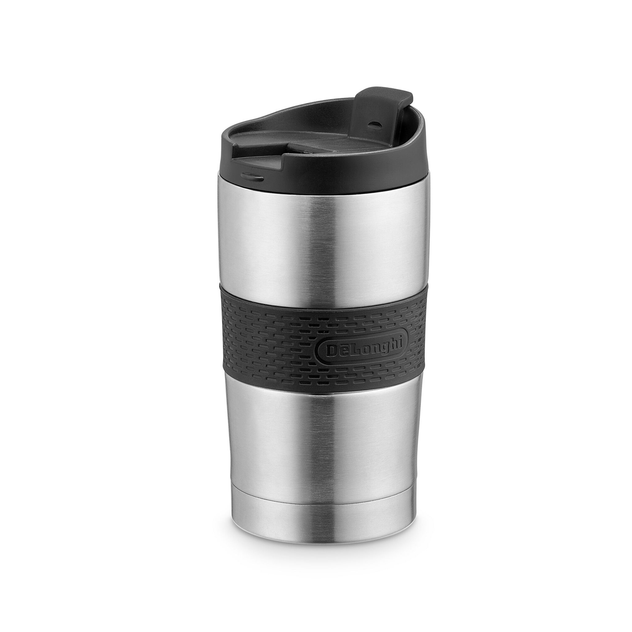 DeLonghi Travel mug tasse de voyage à double paroi en acier inoxydable  cafetière AS00003520, DLSC074