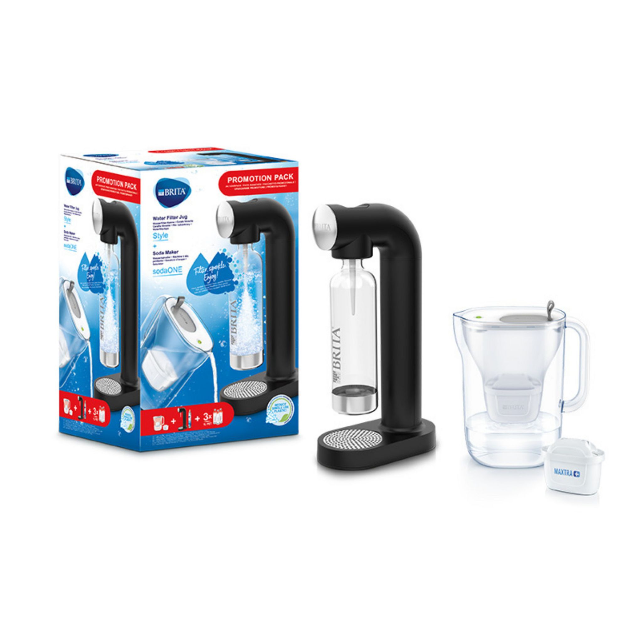 Pack] Sodastream, machine eau gazeuse, machine eau pétillante - Ensemble  complet, 1 ligne