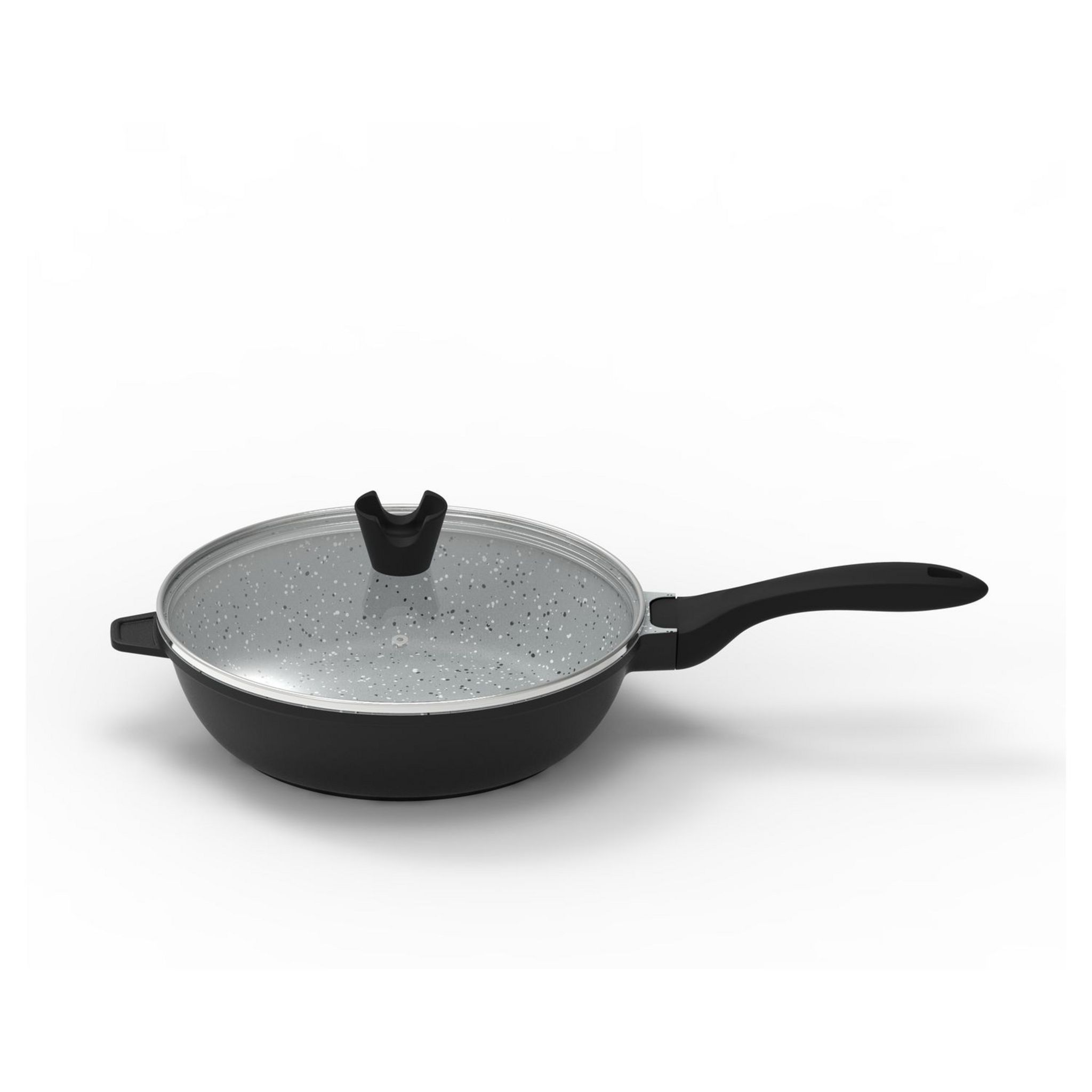 ACTUEL Sauteuse induction céramique 28 cm avec couvercle en verre