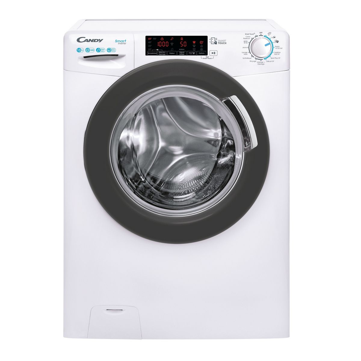 CANDY Lave linge hublot CSS1413TWMRE-47, 13 kg, 1400 T/min, Moteur à  induction, A pas cher 