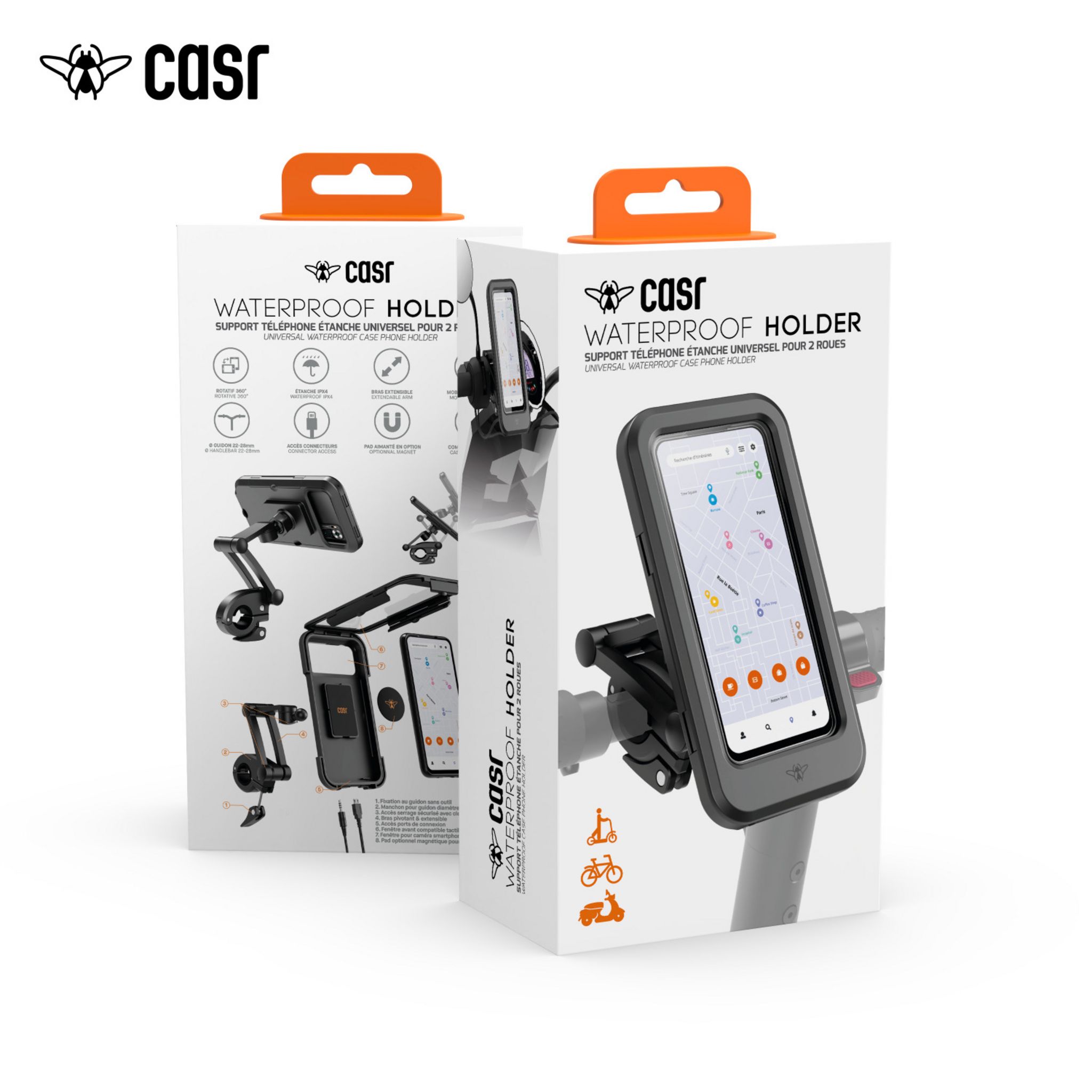 CASR Support téléphone Trotti Waterproof pas cher 