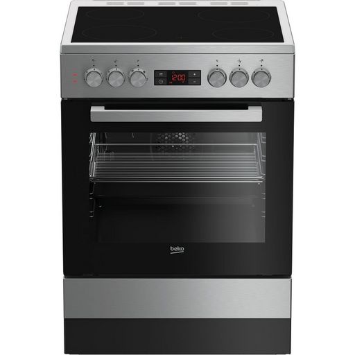 BEKO Cuisinière à gaz FSG62010FW, 60cm, 4 foyers, Four à gaz pas cher 