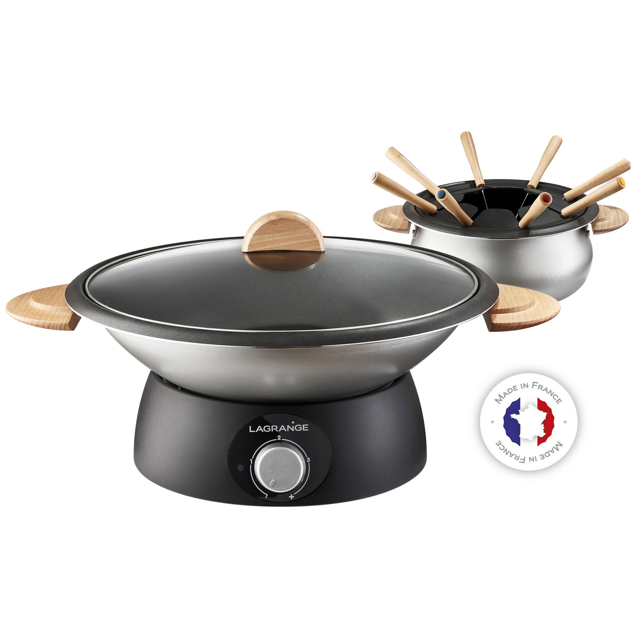 Appareil à Fondue Base Bambou 8 Personnes Ecowood Kitchencook