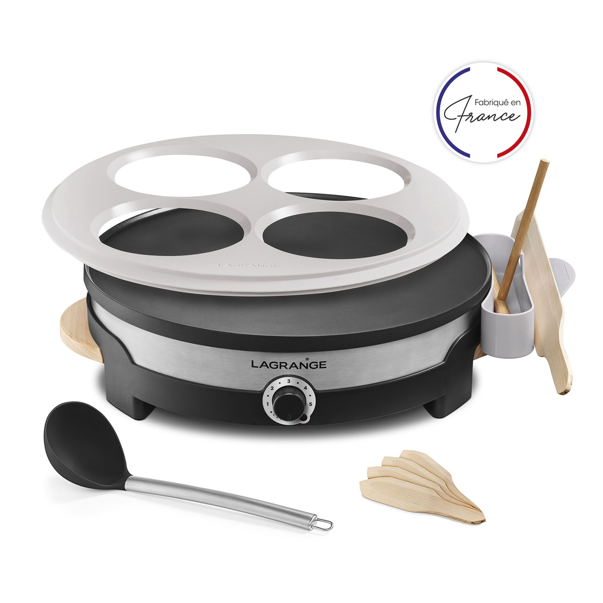 Crêpière gourmet py900812 noir/bois Tefal