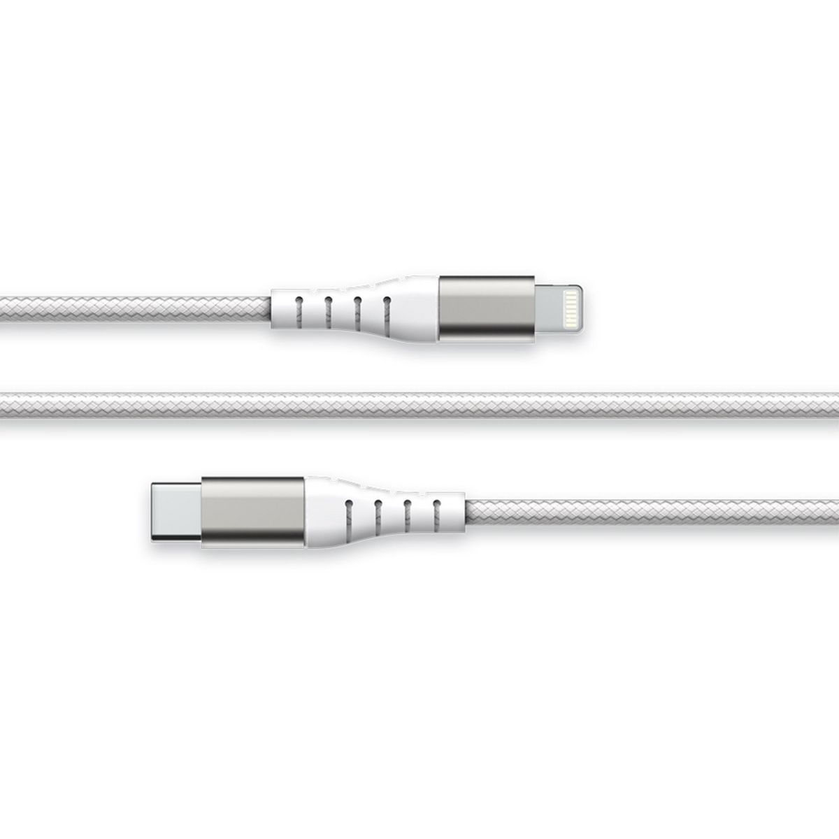 BIGBEN Câble renforcé USB C/Lightning - Blanc