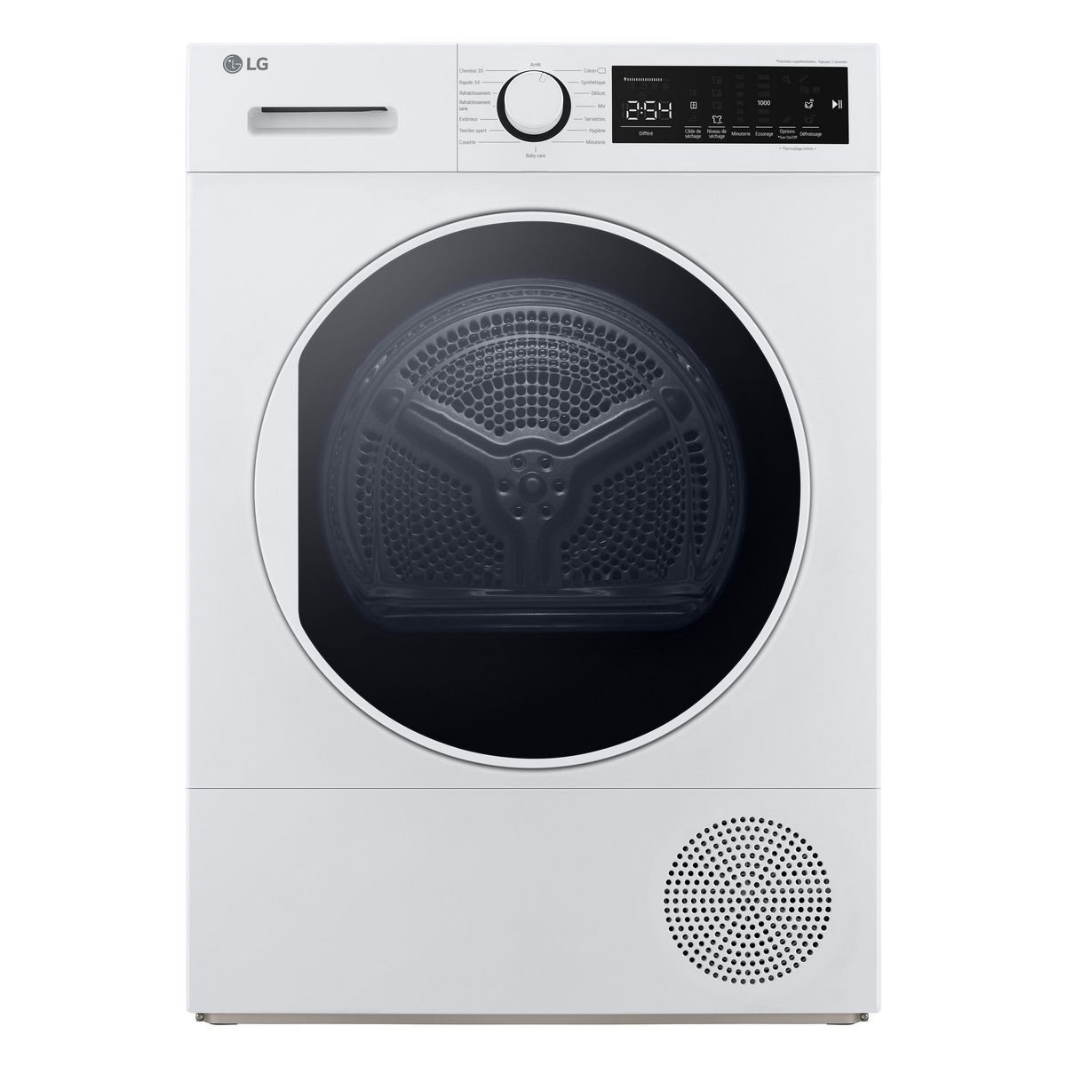 LG Sèche-linge 10 kg classe A, pompe à chaleur couleur blanc