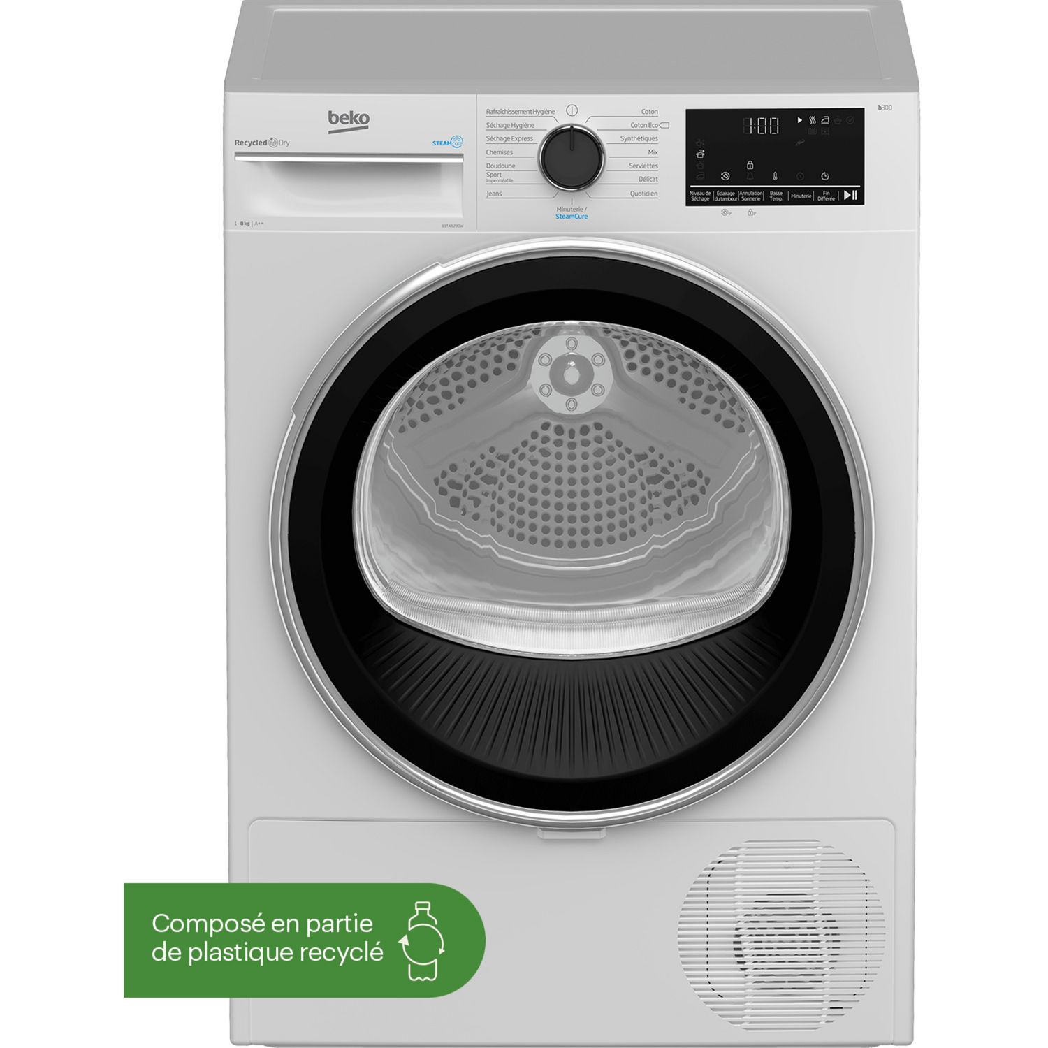 BOSCH Sèche linge hublot WTH85V02FF, 8 kg, Pompe à chaleur, A++