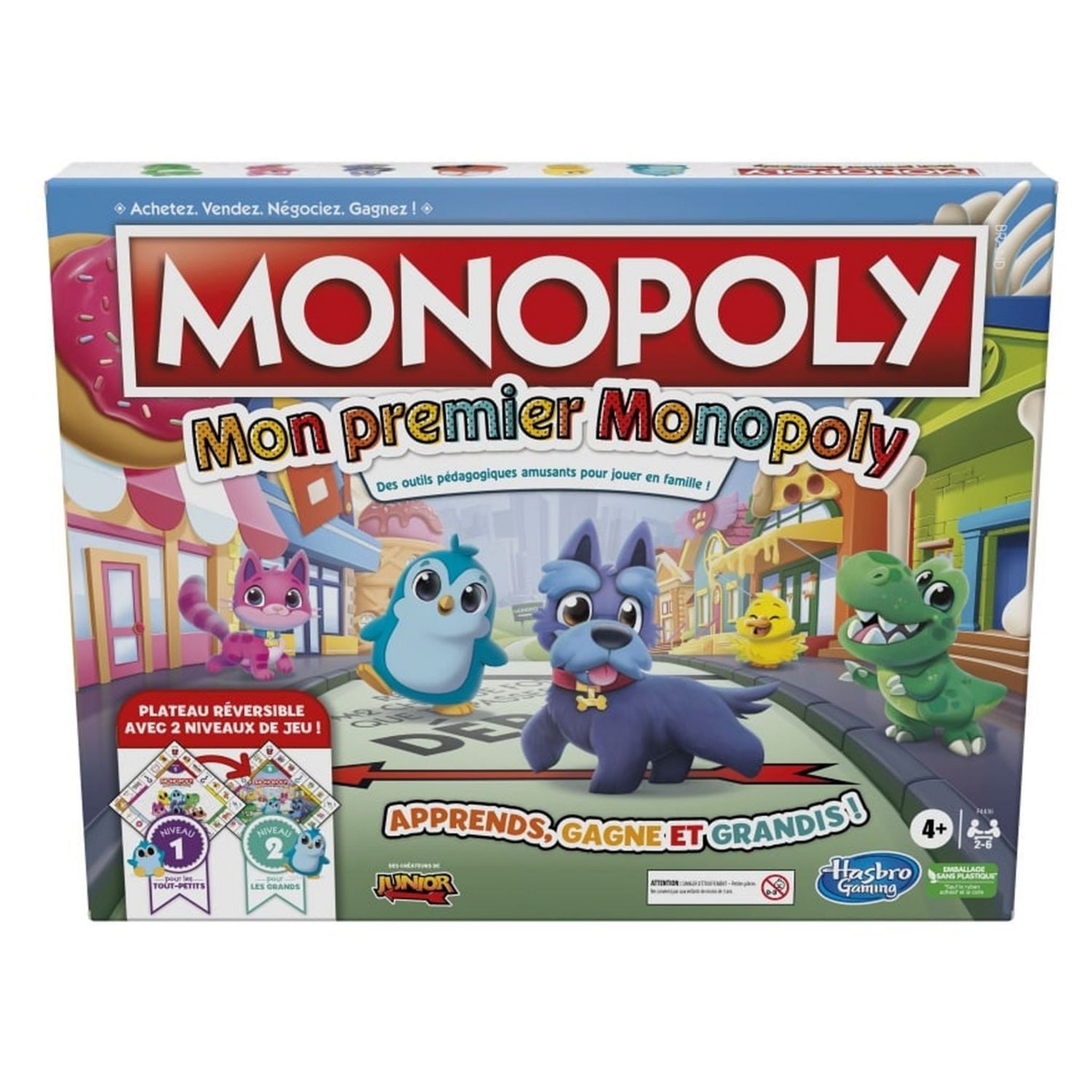 Monopoly Junior 2 En 1 - Jeu De Société Enfant à Prix Carrefour