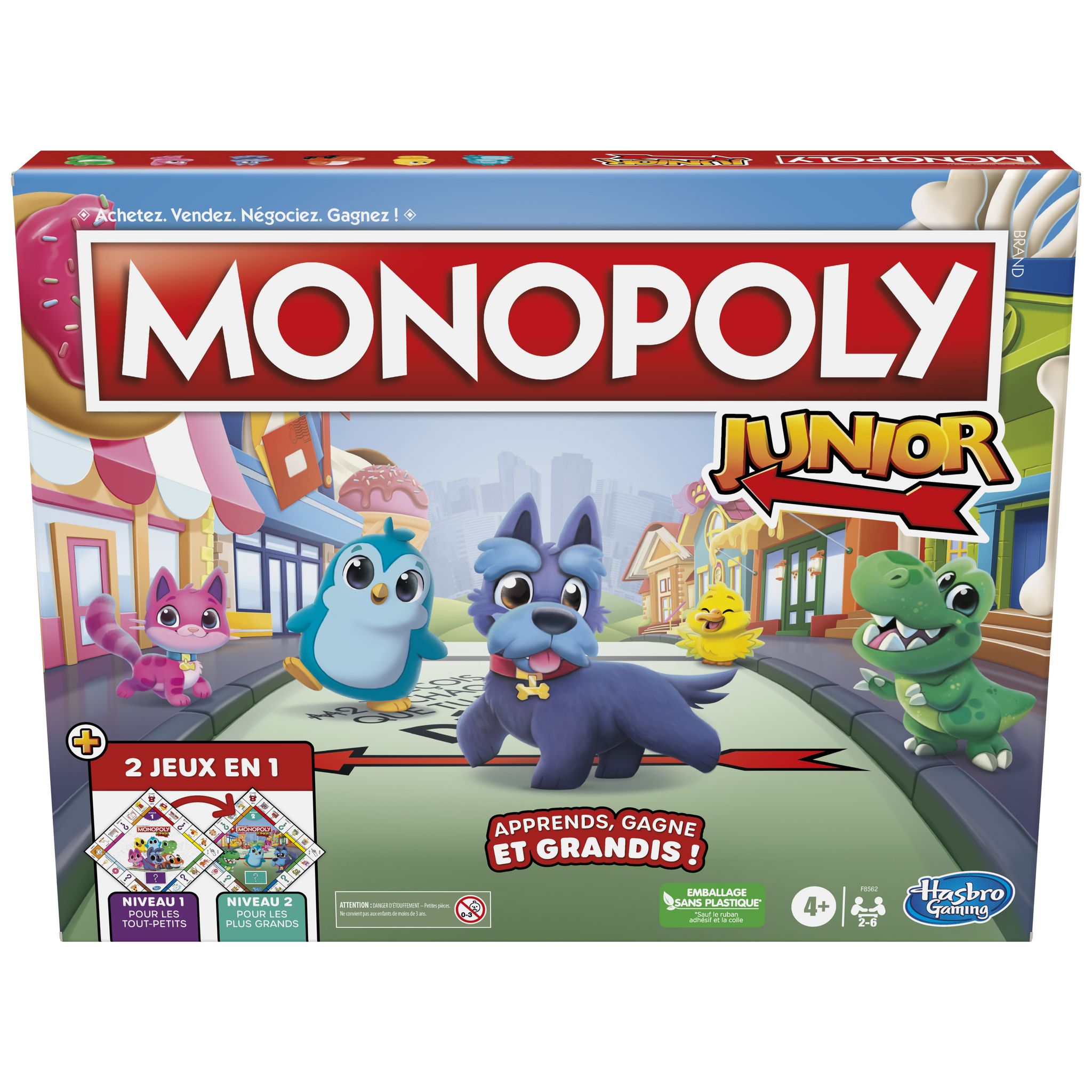 Monopoly Junior 2 En 1 - Jeu De Société Enfant à Prix Carrefour