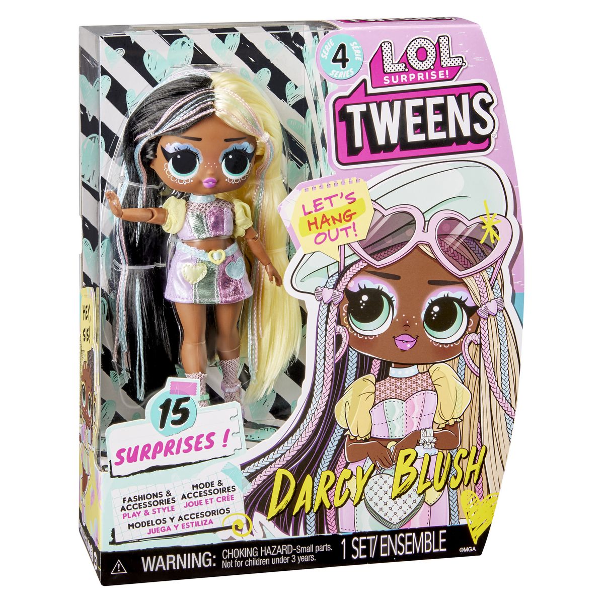 MGA Poupée LOL Surprise TWEENS 17 cm - Darcy Blush pas cher 