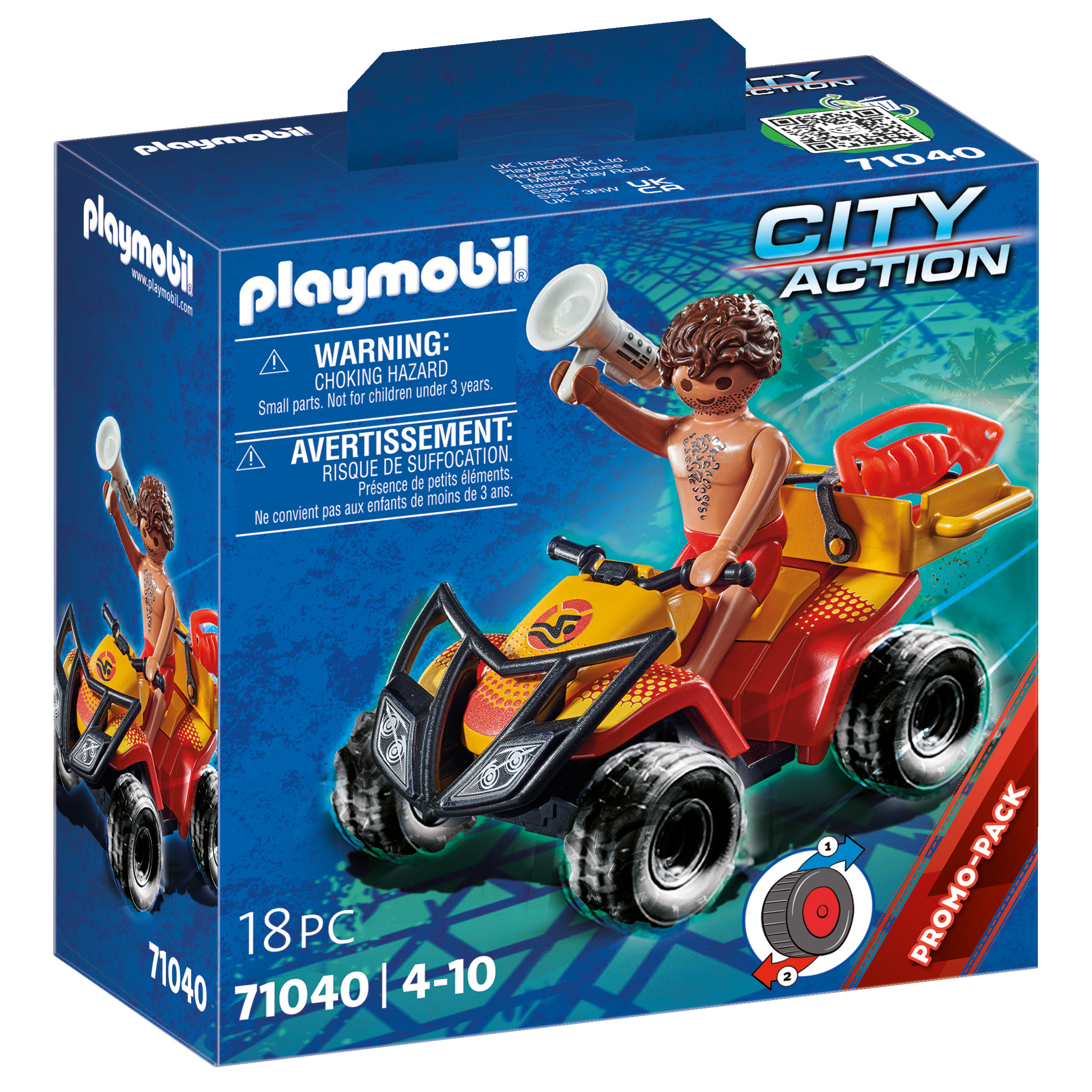 PLAYMOBIL 71090 - City Action - Pompier et Quad pas cher 