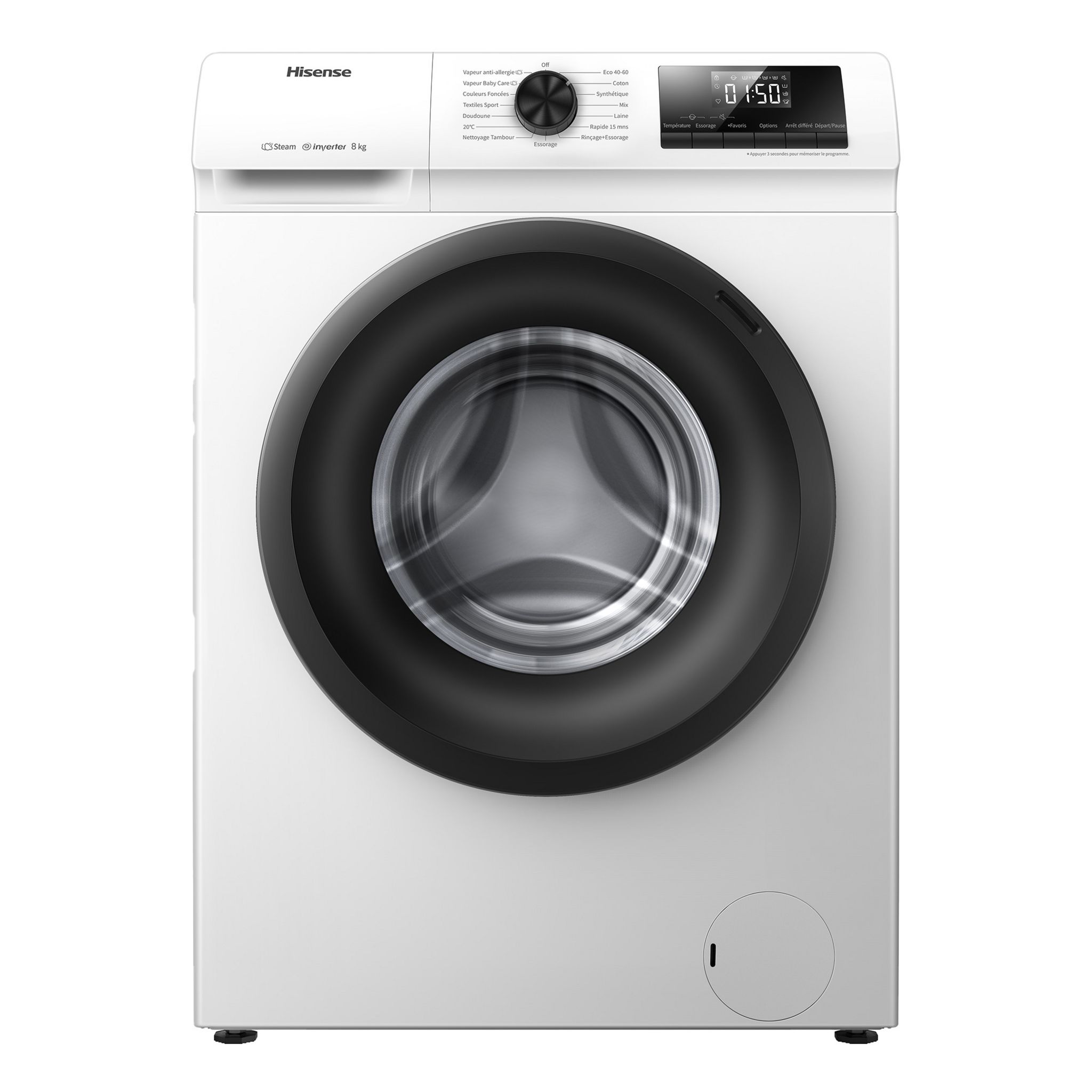 QILIVE Lave linge hublot Q.6855 600082843, 10 kg, 1400 T/min pas