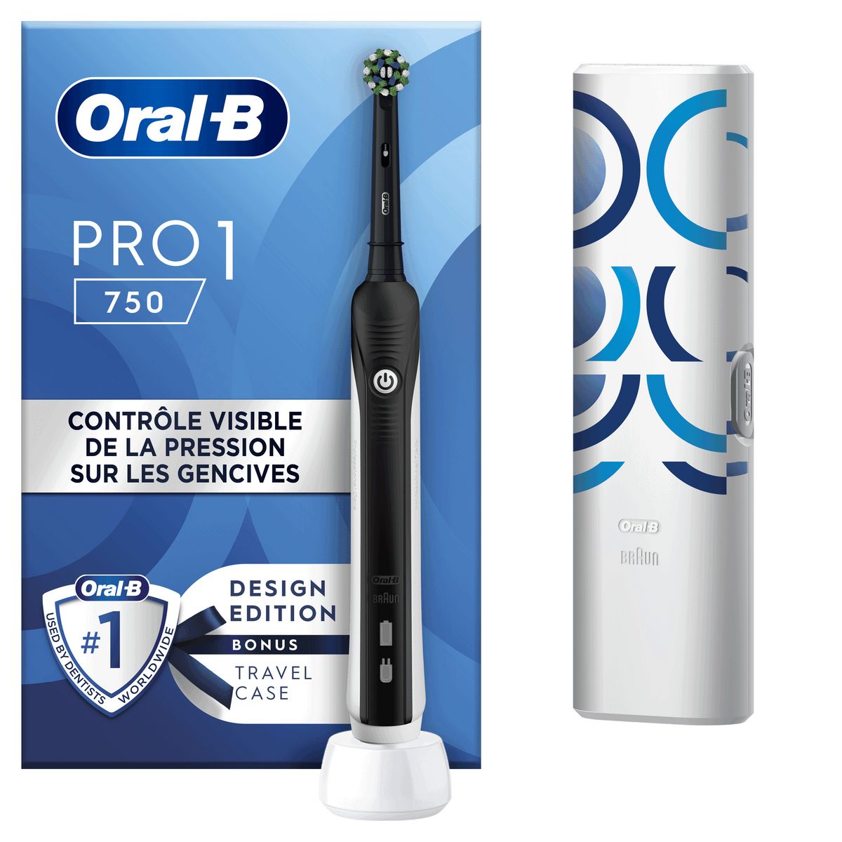 ORAL-B Brosse à dents électrique PRO 1 - Noir